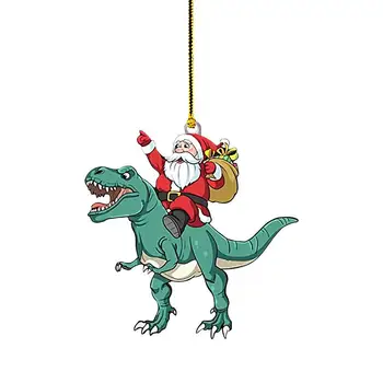 2023 Natal Dinossauro Pingente De Acrílico, Decoração Da Árvore De Natal Dinossauro Pendurar Enfeites De Casa, Decoração De Natal