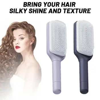 3D de cabelo Escova de Cabelo de Almofada de Ar Pente Para Mulheres, Massagem do couro Cabeludo Pente de Cabelo de Auto Limpeza Hairbush Barbeiro Estilo Acessórios Y8D5