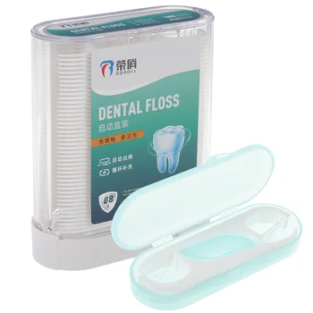 Automática Em Caixa De Fio Dental Descartável Dentes Flosses Conveniente Pega Portátil Dente De Abastecimento Profissional Flossers