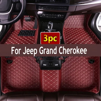 Carro tapetes para Jeep Grand Cherokee WK WK2 2011 2012 2013 2014 2015 2016 2017 2018 2019 2020 2021 2022 Custom auto Almofadas do pé