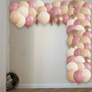 Damasco Branco Cor-De-Rosa Balão Garland Kit De Blush Nude, Creme De Balão De Festa De Balões Decorações De Arco De Balão De Aniversário Da Menina