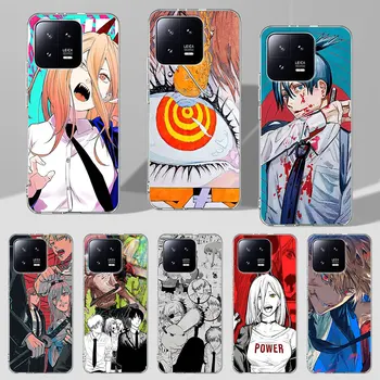 Japão Anime Motosserra Homem de Caso para o Xiaomi Mi 11 11T A2 Nota 10 9T 13 8 12 12X 11i 9 Lite CC9 12T Pro A3 CC9E de Silicone Tampa do Telefone