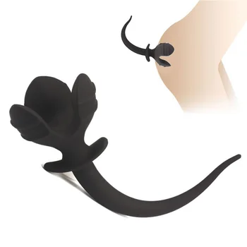 Macio Eróticos da Cauda do Cão Butt Plugs Anais Abrir Plug Massageador de Próstata Ponto G Caudas Sexo Anal Brinquedo Produtos para Adultos Brinquedos Sexuais para Mulheres, Homens