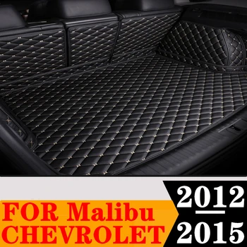 Personalizado do Conjunto Completo do porta-malas da Esteira Para Chevrolet Malibu 2015 2014 2013 2012 de Carga Traseira, o Forro de Cauda Bandeja de Inicialização de bagagem Pad Tapete Peças
